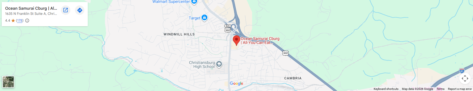 Location 1635 N Franklin St Suite A, Christiansburg, VA 24073 Location 1635 N Franklin St Suite A, Christiansburg, VA 24073