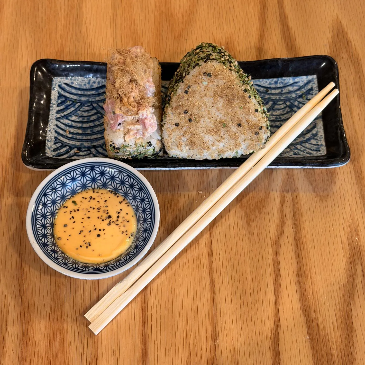 Tuna Floss Onigiri at Ridiculous Chicken Christiansburg, Asian Restaurant in Christiansburg